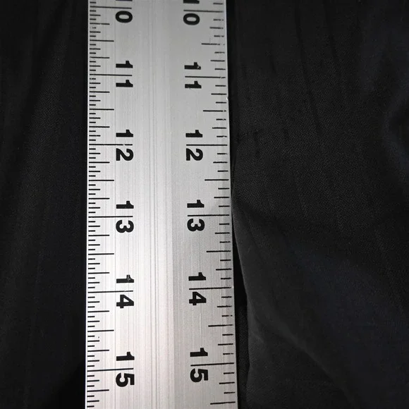 Oxxford 42x30 Black Striped Wool Pleated Full‎ Cut Dress Mens Pants
